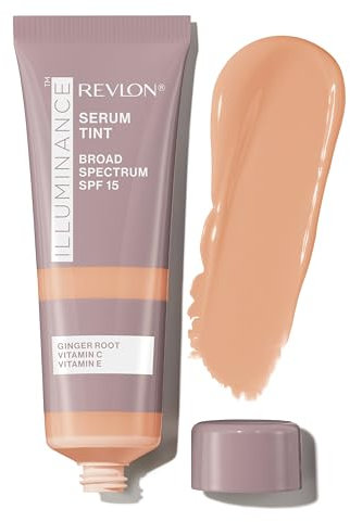 Revlon Illuminance Serum Tint, Sérum Con Color, Enriquecido con Vitamina E y Ácido Hialurónico para hidratar con SPF 15, Tono Light Tan, 1 Unidad (Paquete de 1)