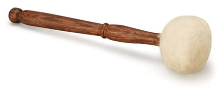Craftstribe Tibetan Singing Bowl Mallet Suede Wooden Striker Leather Wrapped Meditation Mallet Sound Bowl Stick Meditation Yoga Craftstribe Tibetan Sound Bowl Mallet (Long White)