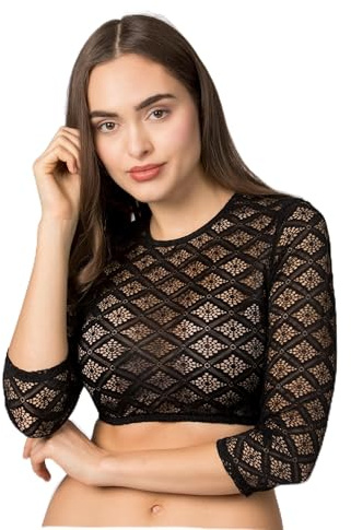 Stockerpoint Damen Holly Dirndlbluse, schwarz, 38