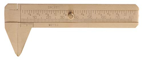 Bead Sizer Measuring Rulers Copper Double Scale Vernier Calipers Measure for DIY Bracelet Necklace Jewelry Making Tools Vernier Caliper Digital Metal Measurement Sliding Gauge Cutter Ruler Double