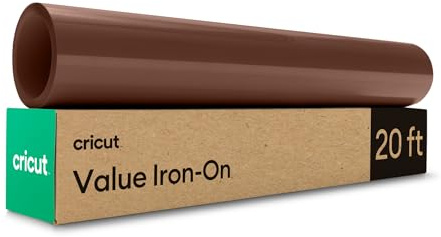 Cricut® Value Iron-On, Brown (12 in x 20 ft)- HTV Heat Transfer Vinyl