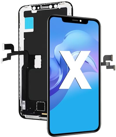 Pantalla para iPhone X LCD Reemplazo Pantalla 5.8'' Touch Screen Digitizer Herramienta de Reparación para Montaje Marco iPhone X (No Viene con Herramientas de reparación)
