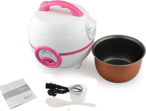 Cuociriso Elettrico Domestico Mini cuociriso Domestico, Cottura con Un Solo Pulsante e conservazione Automatica Calore 1-2 Persone