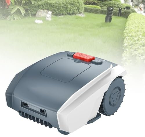 MhWrughts Robot tagliaerba Robot tagliaerba Automatico, Auto-Ricaricabile, Filo perimetrale, prevenzione delle collisioni, Gestione multizona per Cortili di Piccole e Medie Dimensioni
