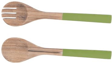Table Passion - Cubierto para ensalada (bambú, 27,5 cm), color verde