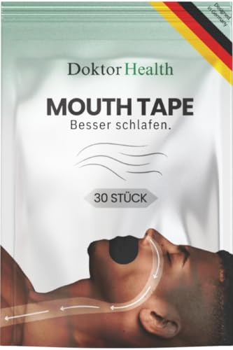 Mouth Tape – Mundpflaster, Hautfreundlich & latexfrei, Sanftes Mundverschlusspflaster für ruhigen Schlaf & weniger Mundtrockenheit, Ideal bei Schnarchen & Mundatmung 30 Stück