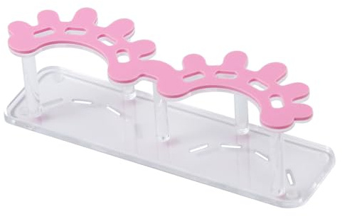 ANNAFRIS 8 Trous Support de Pince pour Extensions de Cils, Présentoir pour Pinces à Cils, Acrylique(Rose)