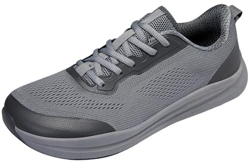 Allbestop Baskets Décontractées Antidérapantes, Chaussure Orthopédique Femme Tennis Femme Sneaker Zéro-Drop Chaussure Running Basket Randonnée de Marche Jogging Large, Chaussures de Sport(Gris,41)
