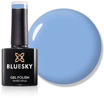 Bluesky Gel Nail Polish 10ml, Tropical Blue - AW2523, Blue Gel Nail Polish for 21 Day Manicure, Professional, Salon & Home Use, Requires Curing Under LED UV Nail Lamp