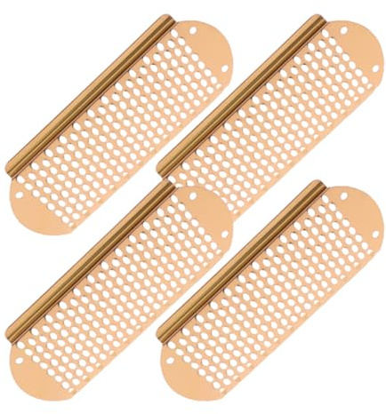 Healeved Lima per Piedi in Acciaio Inox 4 Pezzi per Rimozione Calli e Pelle Dura, Raschietto Pedicure Ergonomico Leggero Adatto a Uomini, Donne e Anziani per Uso Domestico e