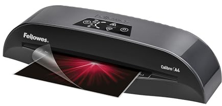 Fellowes Kaliber A4 Cold/Hot Laminator 500 mm/min schwarz – Laminiermaschinen (24 cm, Cold/Hot Laminator, 500 mm/min, 125 µm, Tasche, 1 min)