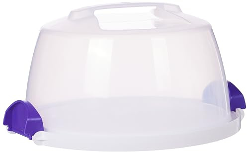 Wilton 2105-3280 Cake and Cupcake Carrier, Round, Plastic, Transparent, 25.4cm (10in)