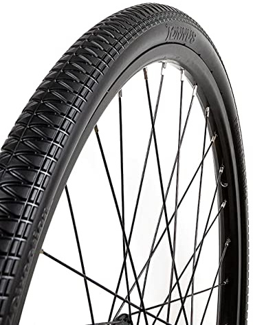 Tannus Tire Pneu Solide Airless 26 x1,75 (44-559) Razorblade | Pneu Massif sans Air 100% Anti-crevaison Vélo de Ville/Trekking, Couleur Midnight (Noir), Dureté Regular