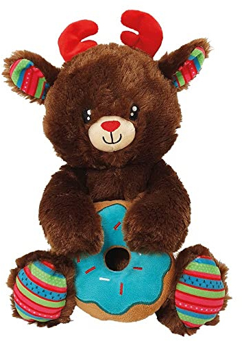 Nobby Xmas 65600 Plüsch Elch mit Donut 32 cm