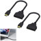 HDMI Splitter for Dual Monitors,2PCS HDMI Splitter 1 in 2 Out, 1080P HDMI Male to Dual HDMI Female Adapter Cable for Dual Monitors, Audio Extractor, Bi-Directional Switch - Compatible with HDTV