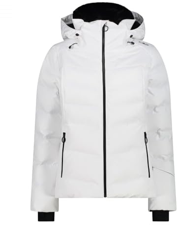 CMP Aprés Ski wattierte Jacke mit Schneegamasche für Damen, bianco,44