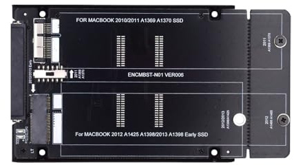 xiwai 2,5 Zoll SATA 22Pin auf 2010 2011 2012 Mac Air Pro Retina SSD 12+6Pin 17+7Pin A1425 A1398 MC975 MC976 Gehäuse Gehäuse Konverter