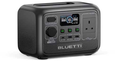 BLUETTI Portable Power Station AC2A, 204Wh LiFePO4 Battery Backup 300W (600W Power Lifting) AC Outlets, Recharge from 0-80% in 40 Min., Solar Generator for Outdoor Camping (Solar Panel Optional)