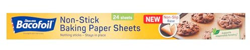 Bacofoil® Non-Stick Non-Slip Baking Paper Sheets 24 Sheets