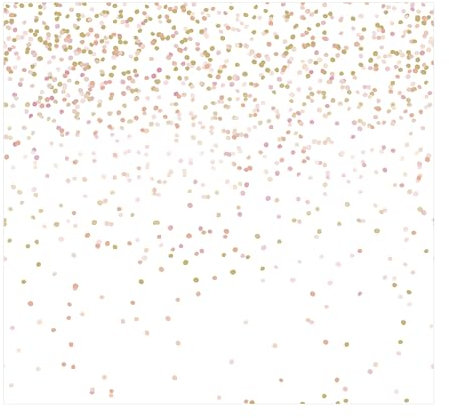 Fototapete Vliestapete Confetti Rosa/Gold 300x280cm | Tapeten Wohnzimmer, Wandverkleidung, Wandtapete Schlafzimmer | Einfach anzubringen und zu Entfernen 280 x 300