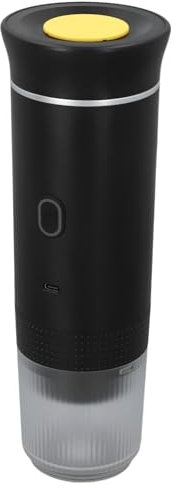 Macchina per caffè Espresso Elettrica Portatile, Caffettiera Elettrica Portatile con Riscaldamento Autonomo, Mini Caffettiera da 15 Bar per Capsule di caffè caffè Macinato,