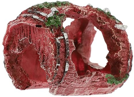 Milisten Dekorative Aquarienhöhle Aus Resin Kompakte Natürliche Fischhöhle Für Aquarien Und Fischbehälter Als Aquarium Deko Für Garnelen Und Fische Belebt Jeden Tank
