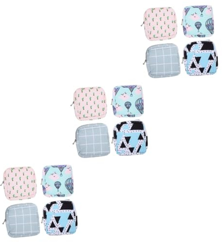 FRCOLOR 12pcs Delicate Period Bag Convenient Tampon Holder Wear-Resistant Sanitary Pouch for Female Accessory for Toiletries Bag Use