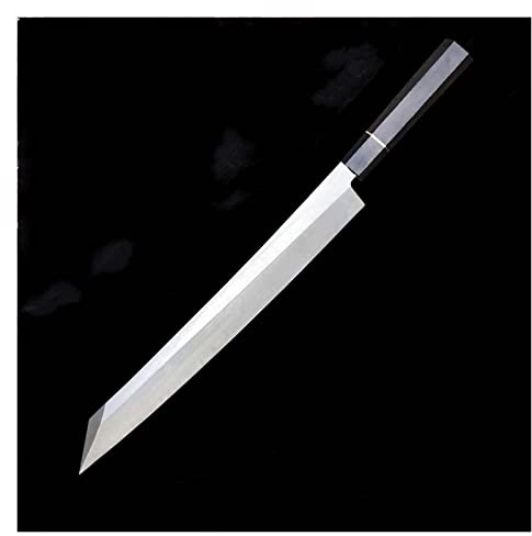 1pcs couteau de cuisine de sushi japonais à la lame saumon sashimi sashi couteau sashimi for couper le rouleau de sushis de sashimi à poisson(A Green)
