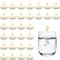 QHFlashbuy 30 Piezas Blanco Velas Flotantes,Velas Flotantes Sin Perfume,Candelitas Cálidas Flotantes para Decoración Boda Fiesta Piscina SPA San Valentín Bañera Navidad
