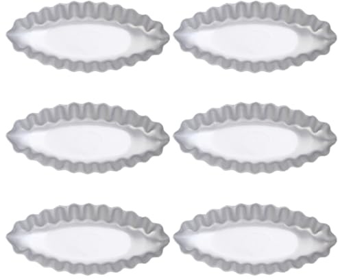 Gatuida Mini Schiffchen Backform Aus Aluminiumlegierung 10X4.5X1.5 Zoll Kuchenform Für Kuchen Törtchen Und Desserts Antihaftbeschichtet Für Zuhause Und Party