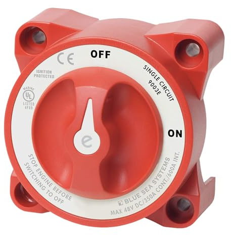 Couper de batterie, puissance de batterie, 12-48V Isolement imperméable de service lourd sur/désactivation pour RV, Fournitures de coupure de puissance pour les bateaux de RV, voiture, marins