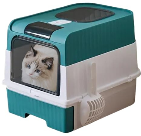 Caja De - Cajón con Tapa Y Control De Olores - Diseño Plegable para Esquina Incluye Pala, Recinto Cerrado para Interiores Y Viaje