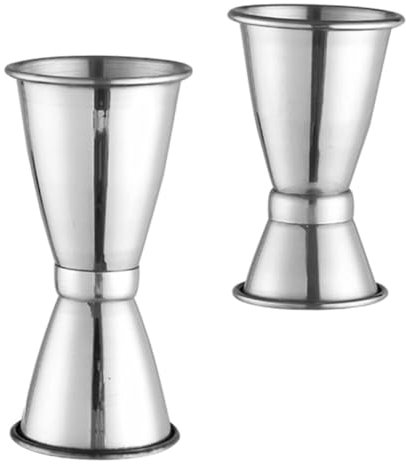 HOMOBABE 2pezzi Misurini Cocktail Inossidabile Dosatori per Bartender per Preparare Drink e Cocktail Design e