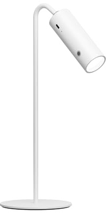 EMKE Magnetische Schreibtischlampe 6-in-1, 3 Helligkeitsstufen 360° drehbare Touch Control Type- C 1200mAh, LED Lampe Wandleuchte Taschenlampe Klemmlampe Weiß