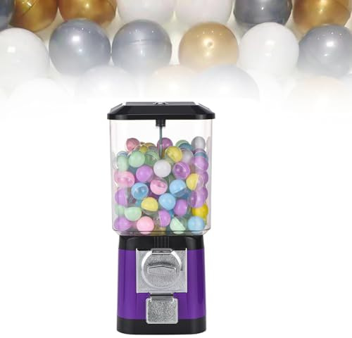 Capsules Avant-Distributeur, Distributeurs Automatiques De Bonbons, Machine à Gomme à Bulles à Monnaie, Machine à Gomme Commerciale, Distributeur Automatique Stable pour Les Balles Purple