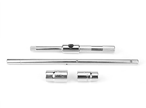 WOHPNLE Chiave a Croce, Manicotto in Acciaio al vanadio 4 Misure (17/19/21/23 mm) per Manutenzione Veicoli, Strumento di Riparazione per impieghi gravosi con Impugnatura Antiscivolo.