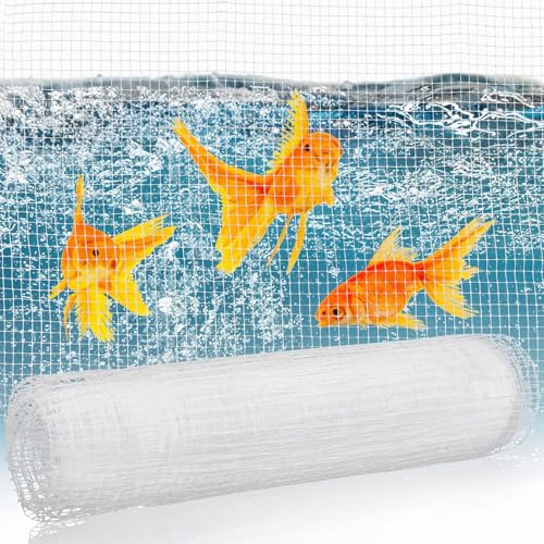 Clear Mesh Fish Tank Lid Aquarium Fish Tank Net Screen Cover Clear Plastic Fishs Net Aquarium meshs lid for Aquariums Lids Fishs Tanks Covering Aquariums Top Cover(4 x 5 feet)