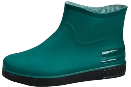 Generisch Bottes de pluie pour femme - Courtes - En caoutchouc - Antidérapantes - Imperméables - Chaudes - Confortables - Pour l'extérieur, le jardinage, l'agriculture, la pêche