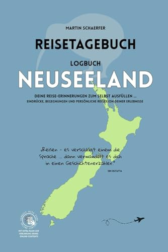 Reisetagebuch Logbuch Neuseeland: Deine Reise-Erinnerungen zum Selbstausfüllen ... Eindrücke, Begegnungen und persönliche Reflexion deiner Erlebnisse. ... Für bis zu 25 Reisestationen / 152 Seiten.