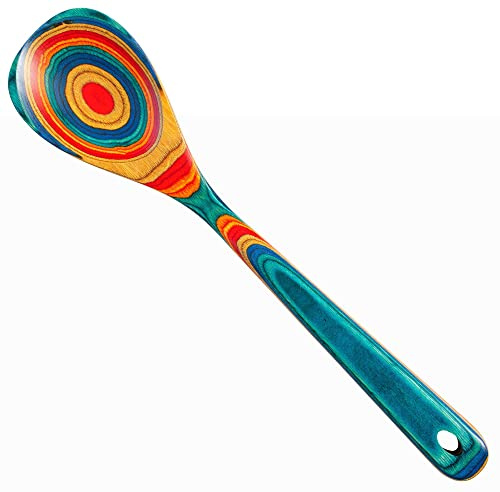 Totally Bamboo Baltique Montego Bay Collection 12-1/2 Wooden Cooking Spoon, Safe for Nonstick