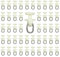 HLIWS Puleggia Per Tende-100 pezzi Guida Interna Rulli per tende in plastica,Tende Per Scorrimento Cursori,Gancio per Tende Scorrevoli(Bianco)