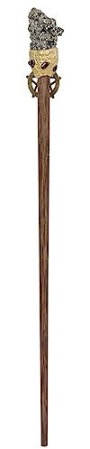 Geruwam Bâton Pierres précieuses Cosplay | Sorcière Props Portable Cosplay Wizard Stick Gemstone Wand - Accessoires déguisement Portables Baguette Professeur bâton