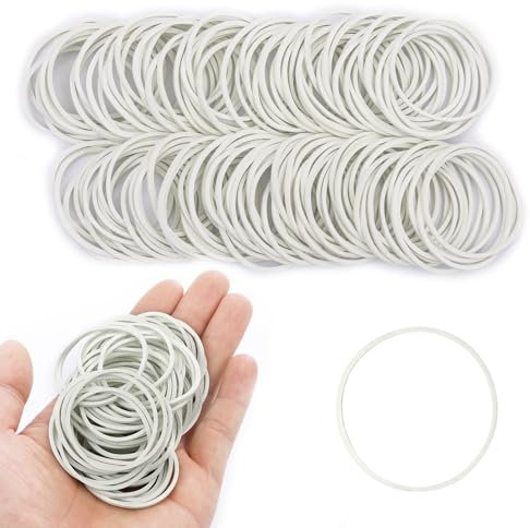 400 pezzi Elastici Bianco in Gomma 38 * 1.4 Dimensioni Piccoli Elastici ufficio Allungabili Per Scuola Casa Forniture Per Ufficio Industriali Artigianato