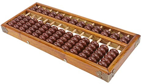 Abaodam Abakus Aus Holz Mit 13 Stäben Rechenschieber Mit 7 Perlen Zählspielzeug Für Kinder Traditionelles Chinesisches Design