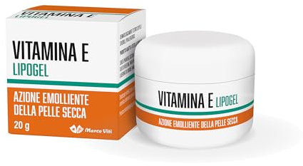 Marco Viti - Vitamina E Lipogel, 20 g, Alta Concentrazione 30%, Azione Rigenerante e Antiossidante, Ideale per Pelle Secca, Arrossata o Screpolata, Protegge da Agenti Esterni, Idratante e Lenitivo