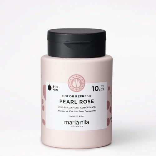 Maria Nila Colour Refresh, Pearl Rose 100 ml, Soft Pink Hair Mask, Semi-Permanent Pigments, 100% Vegan & Sulfate/Paraben free