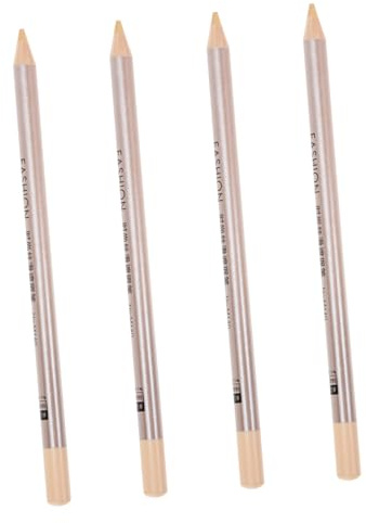 HONITANO 4 piezas Corrector de Ojeras Resistente al Agua Lápices Correctores para Manchas y Cicatrices Barra Facial Natural para Maquillaje Portátil y Duradero