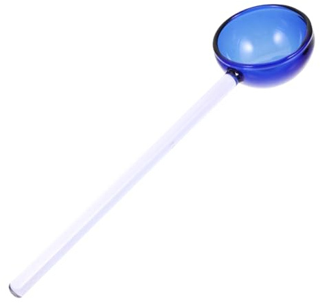 Toyvian Cuchara de Transparente para Desayuno y Postre Resistente Altas Temperaturas Diseño Ergonómico Antideslizante para Uso Bebidas Helados y Cócteles