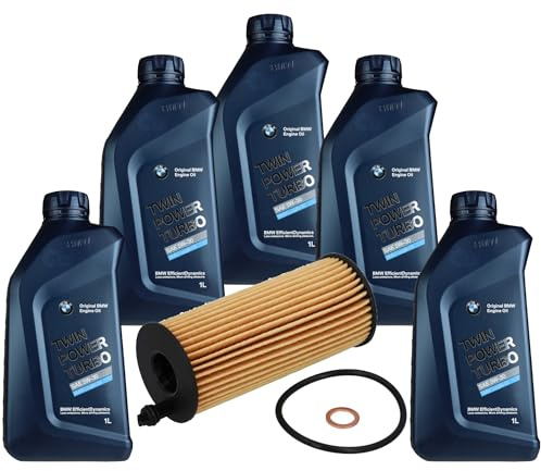 EISENFELS Inspektionspaket enthält 5 L Motoröl 5W-30 LONGLIFE 04 TWIN POWER TURBO Ölfilter für X3 F25 xDrive20d xDrive30d 3er Touring F31 320d 318d E91