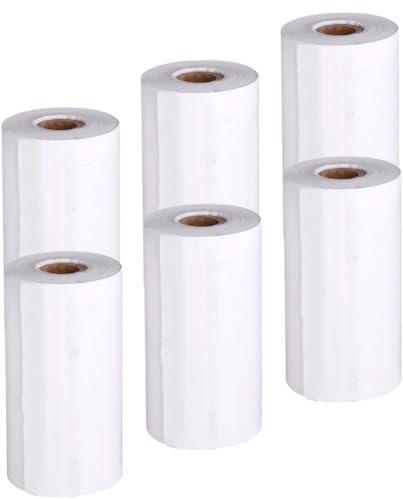 SUPVOX 6 Rolls Instant Camera Thermal Label Paper Refill Printable Photo Printer Thermal Paper Rolls for Instant Print Cameras Compatible
